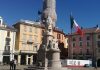 In piazza Cavour la celebrazione dell’Unità Nazionale con il Tricolore e una corona di fiori