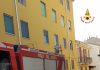 Principio d’incendio in una palazzina, appartamenti invasi dal fumo