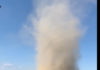 Un turbine di polvere nei campi della bassa vercellese: è il Dust Devil – video