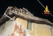 San Germano: crolla il tetto di un edificio disabitato, nessun ferito, danni a un’auto