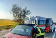 Scontro tra due auto e un mezzo pesante sulla provinciale 455: nessun ferito grave