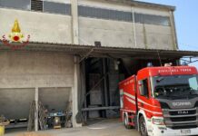 Livorno Ferraris: incendio nell’essiccatoio del riso di una cascina