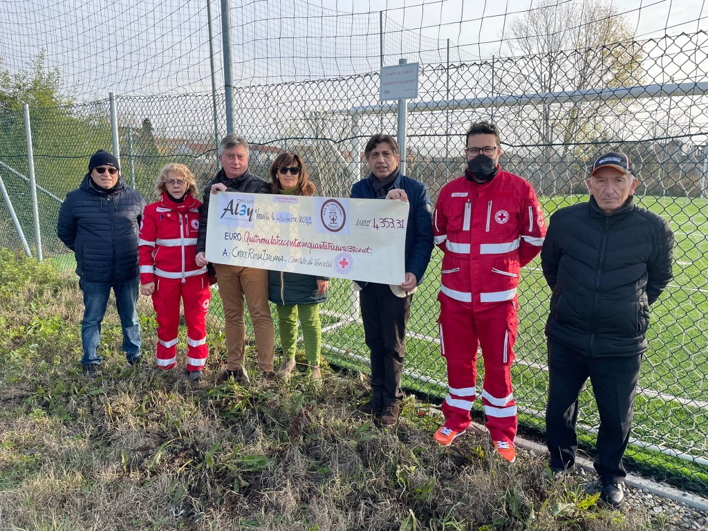 La Fondazione “Alby Dalmasso”e il Castigliano aiutano la Cri di Vercelli