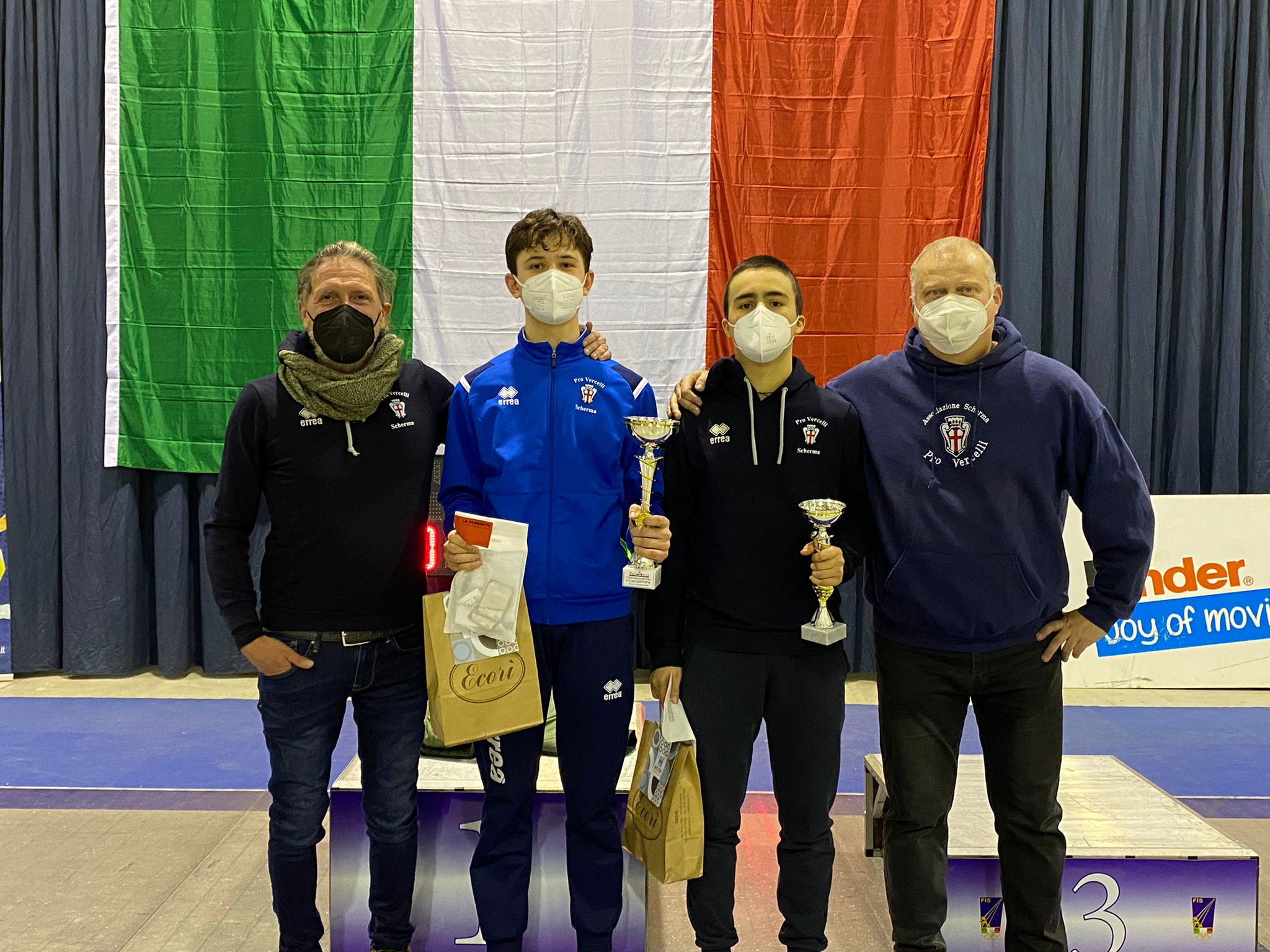 Qualificazioni Spada maschile Cadetti: secondo Checco e terzo Bosso
