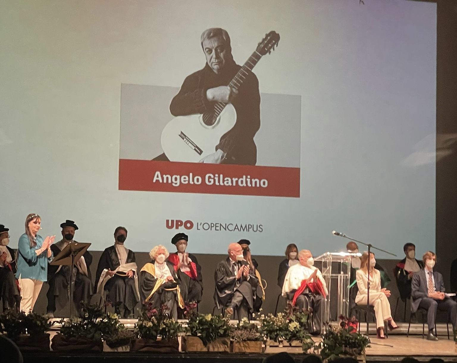 L’omaggio dell’Università ad Angelo Gilardino e a Gigi Bulsei
