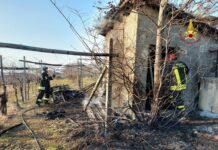 Rogo di sterpaglie colpisce anche un capanno agricolo a Viverone