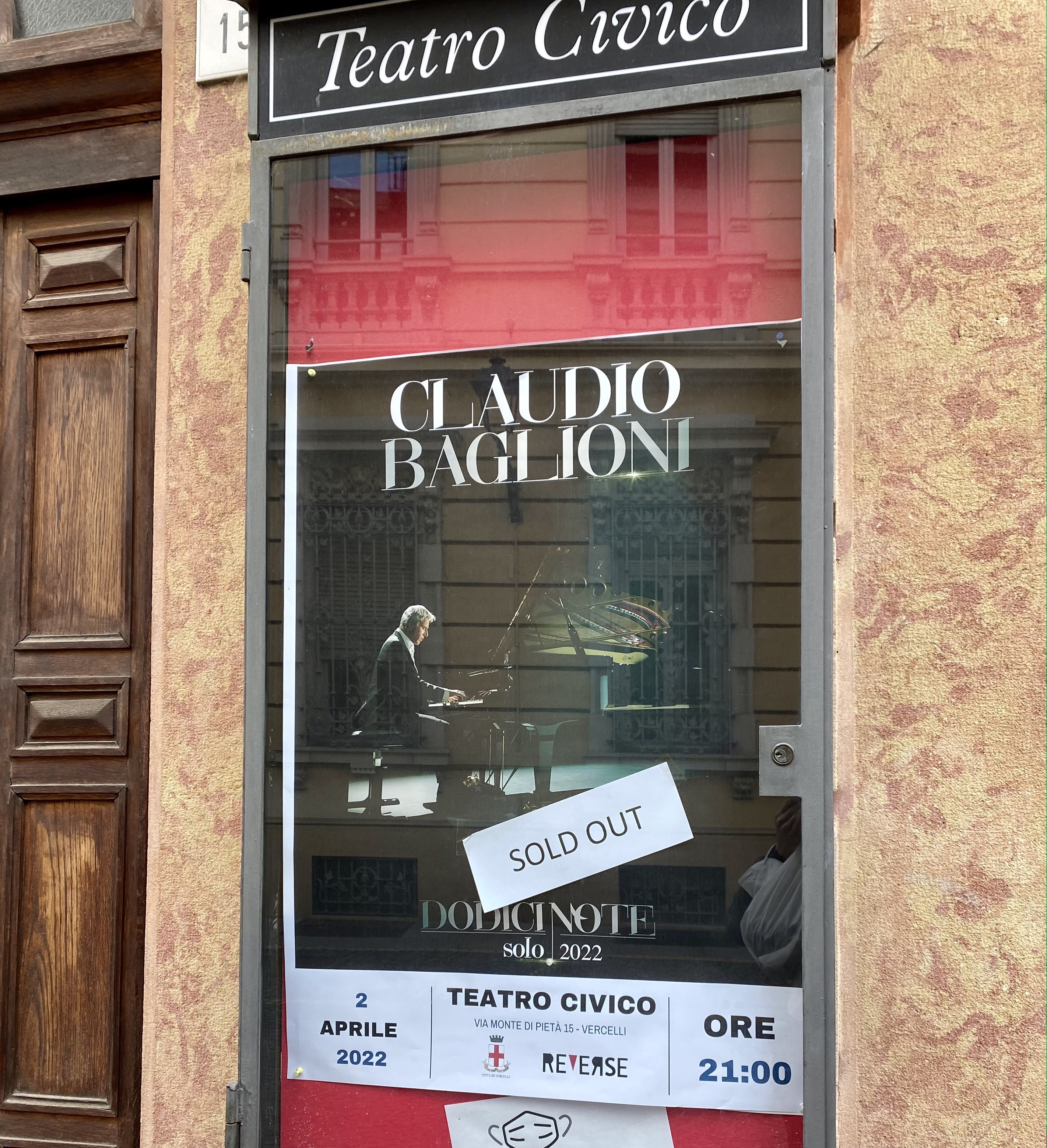 Sold out il concerto di Claudio Baglioni al Civico