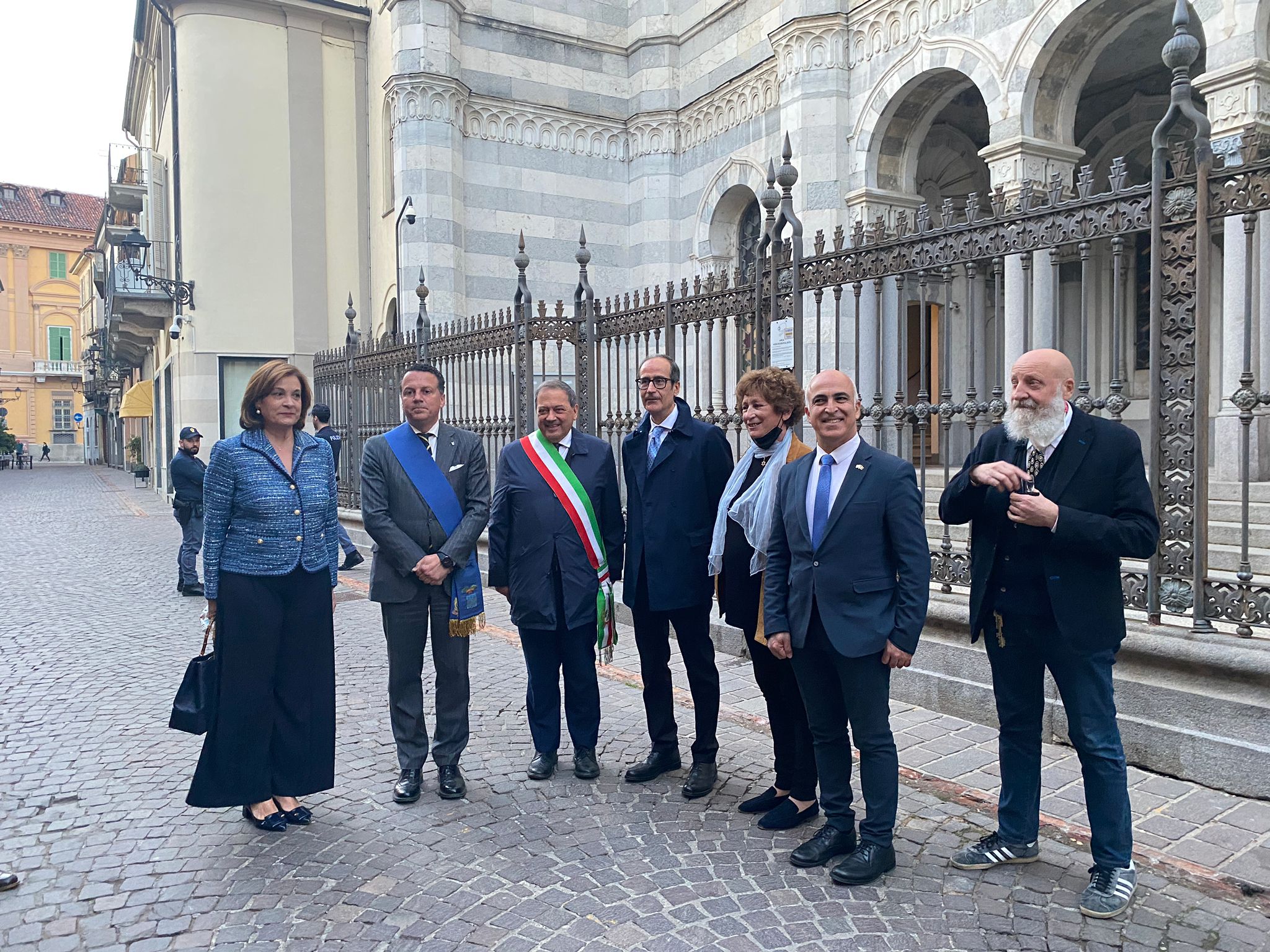 L’ambasciatore di Israele in Italia Dror Eydar in visita alla Comunità Ebraica di Vercelli