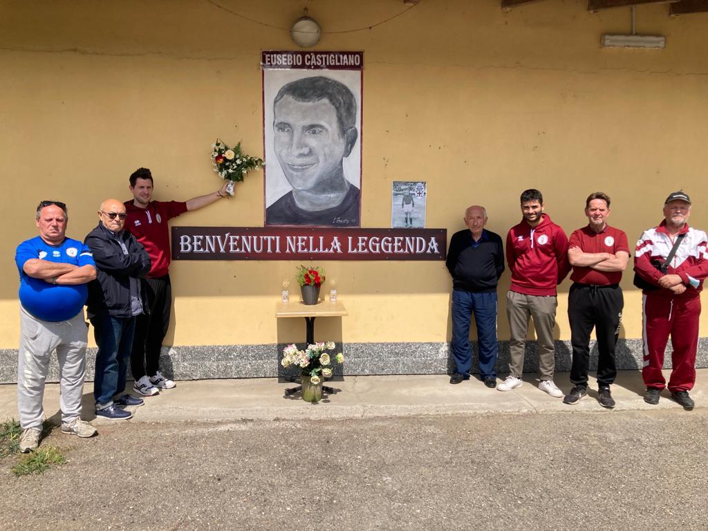 Il Castigliano calcio ha commemorato Superga onorando “Zampa di velluto”