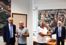 Dopo quarant’anni di servizio, in pensione l’Ispettore Superiore Vincenzo Cotugno e il Sovirintendente Capo Mauro Ferrara