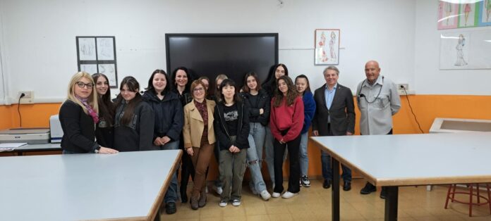 Ilorini con II D Moda e docenti