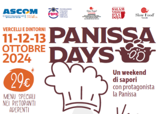 Dall’11 al 13 ottobre il primo “Panissa days” di Fipe-Ascom Vercelli con Slow Food Vercelli e Slow Food Salam “Vecc d’la Doja”