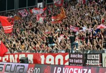 Il Vicenza ha bruciato in 45 minuti tutti i 600 biglietti disponibili per il match di domenica al “Piola”